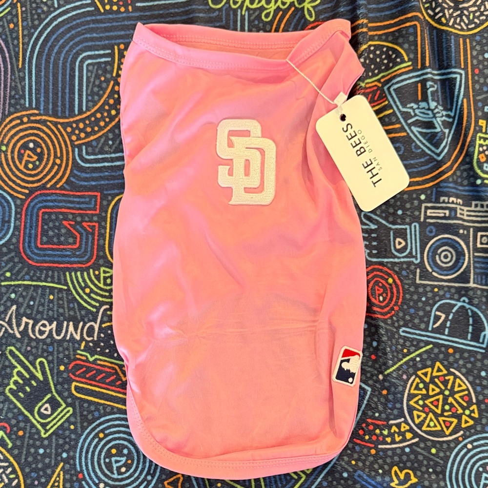 Pink San Diego Padres Dog Shirt